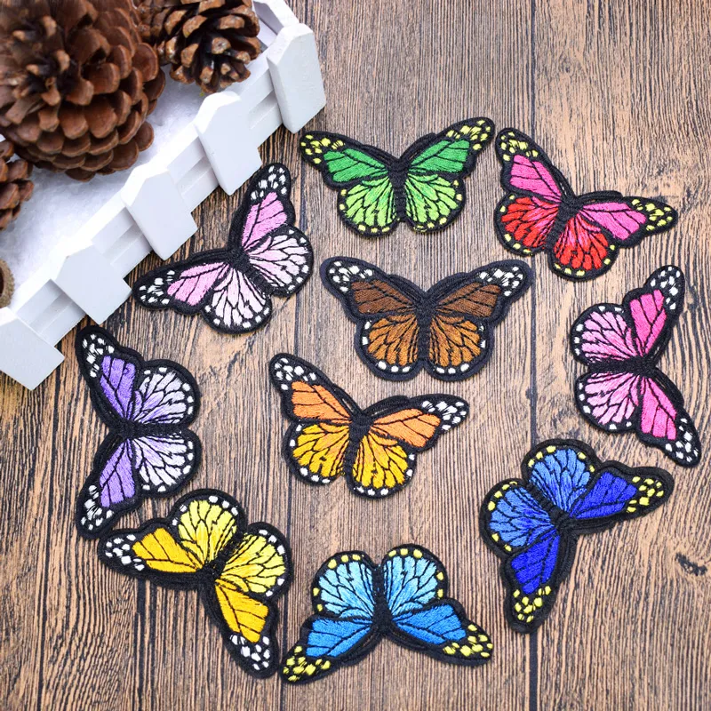 10 Beautiful Butterfly Embroidered Patches For Girls Ladies Cardigan  Sweaters Iron On Or Sew On For Clothes And Accessories From Kg2007, $4.5